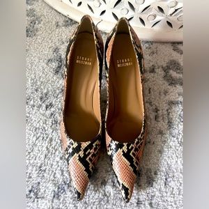 Stuart Weitzman Snakeskin Print  Heels